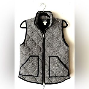 J.Crew Monochrome Herringbone Vest Size Small‎